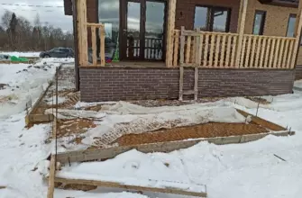 Обследование парковочной площадки, дорожек и отмостки дома